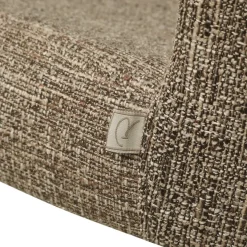 Richmond Interiors Eetkamerstoel Odarby bruin tweed- Set van 2