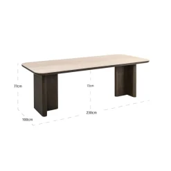 Richmond Interiors Eettafel Nando brown 230