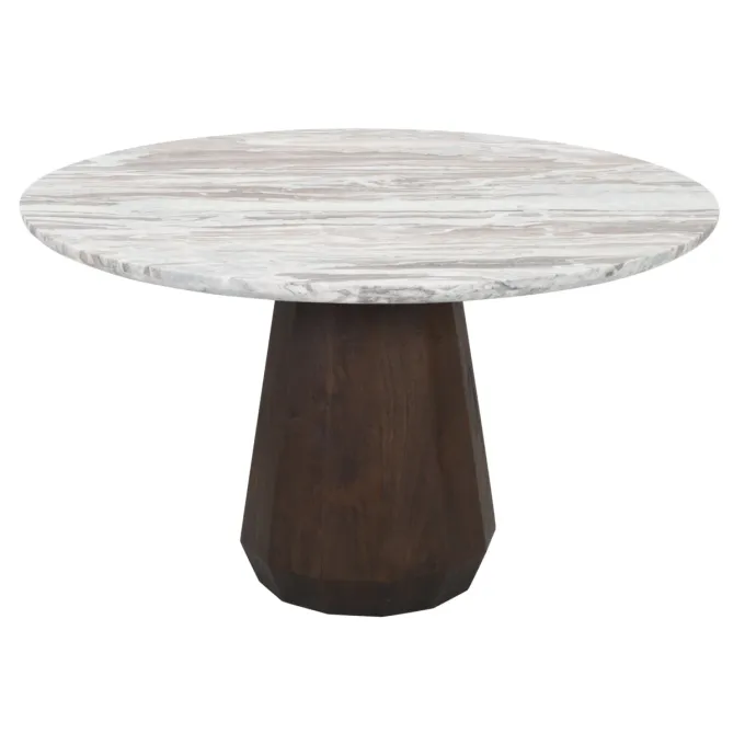 Richmond Interiors Eettafel Oberoy Blush beige 130Ø