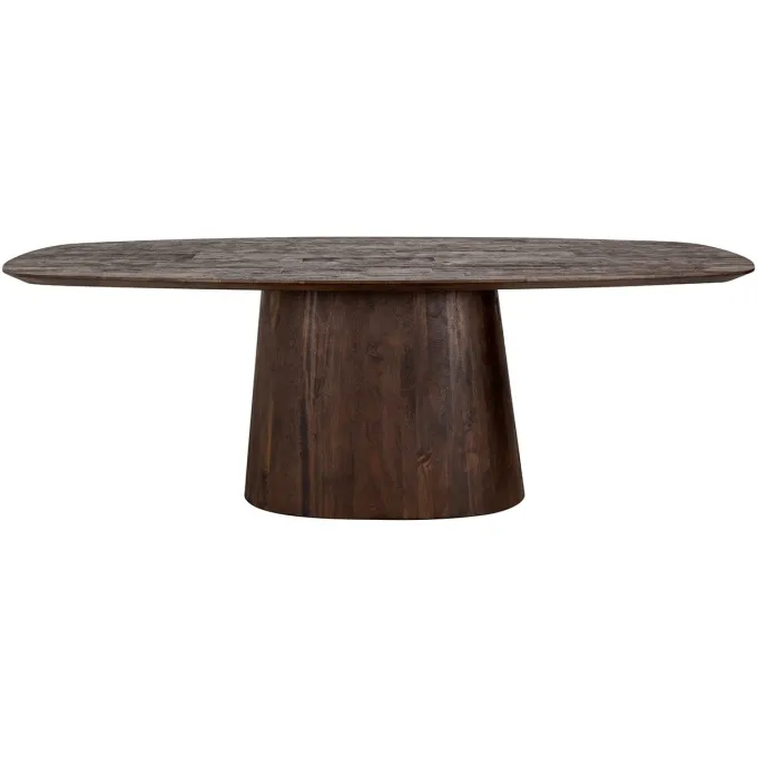 Richmond Interiors Eettafel Alix Deens ovaal 230 donkerbruin
