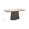 Richmond Interiors Eettafel Ritz bruin 200