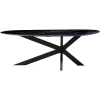 Richmond Interiors Eettafel Trocadero zwart marmer