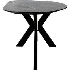 Richmond Interiors Eettafel Trocadero zwart marmer
