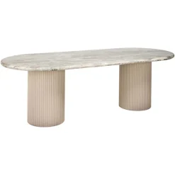 Richmond Interiors Eettafel Coronel Beige 240 cm