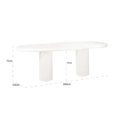 Richmond Interiors Eettafel Bloomstone 260 cm
