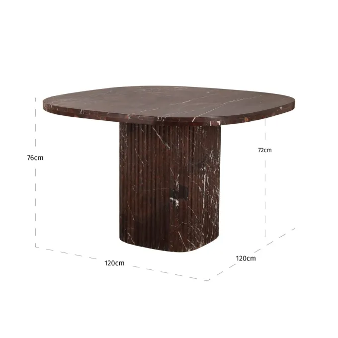 Richmond Interiors Eettafel Orchid burgundy