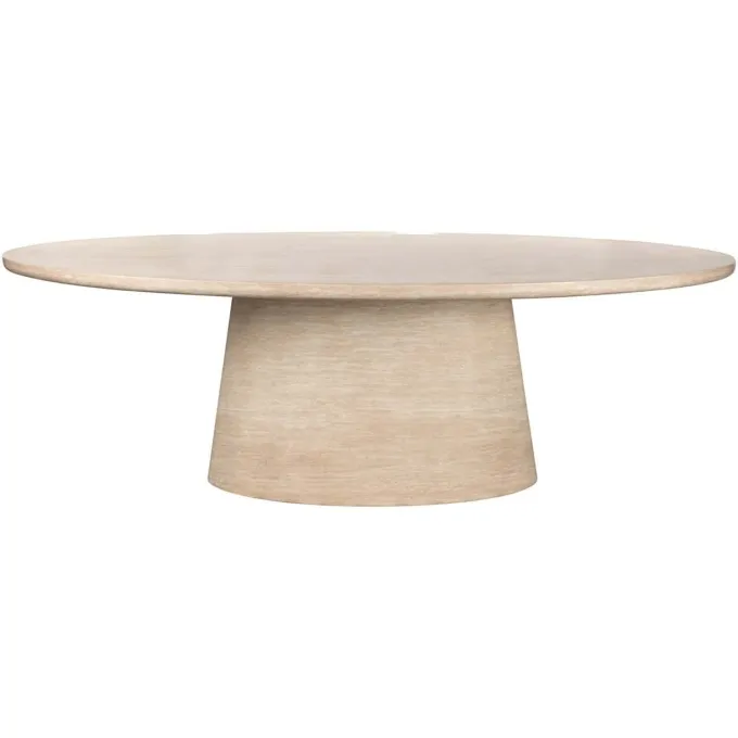 Richmond Interiors Eettafel Fictus Travertine faux Beige