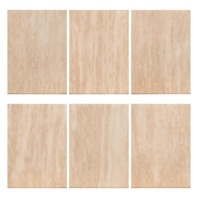 Richmond Interiors Eettafel Fictus Travertine faux Beige
