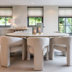 Richmond Interiors Eettafel Tivoli white oval 230
