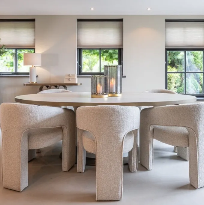 Richmond Interiors Eettafel Tivoli white oval 230