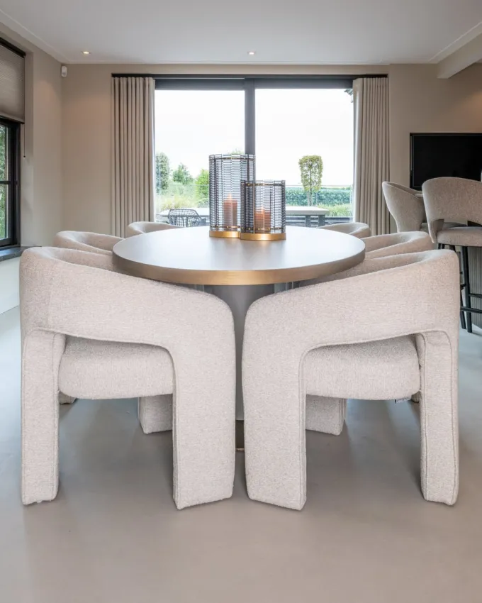 Richmond Interiors Eettafel Tivoli white oval 230