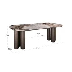 Richmond Interiors Eettafel Langford brown 230