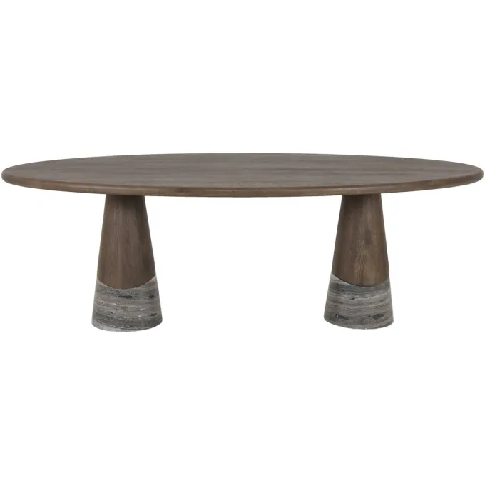 Richmond Interiors Eettafel Harper Smoked charchoal 230 cm