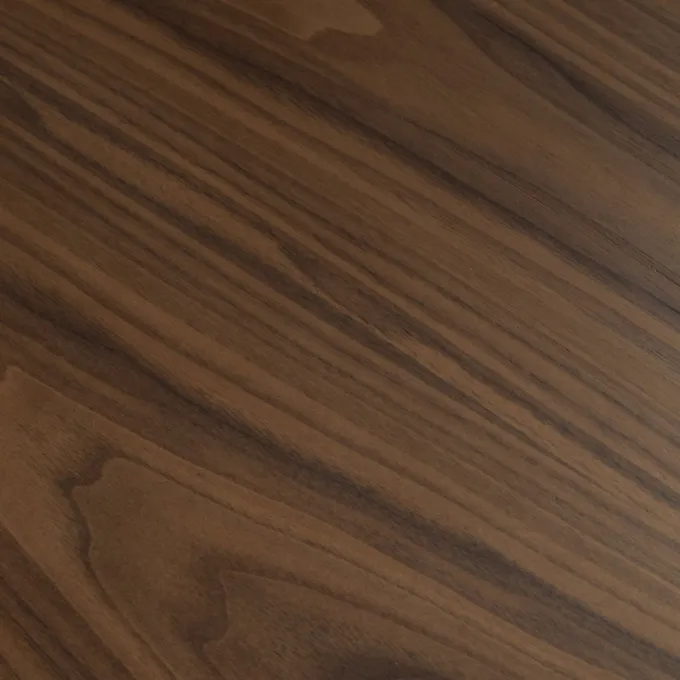 Richmond Interiors Eettafel Windsor walnut 230 brass onderstel