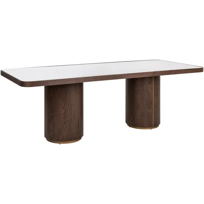 Richmond Interiors Eettafel Willox brown 235 including glass