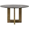 Richmond Interiors Eettafel Collada 130Ø zwart goud
