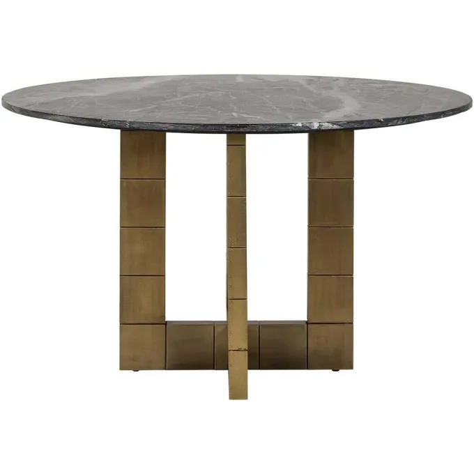 Richmond Interiors Eettafel Collada 130Ø zwart goud
