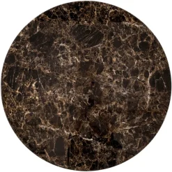 Richmond Interiors Eettafel Almundi chocolade bruin 120Ø