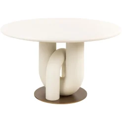 Richmond Interiors Eettafel Winslow white 135Ø