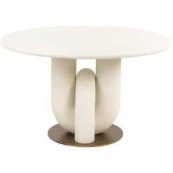 Richmond Interiors Eettafel Winslow white 135Ø