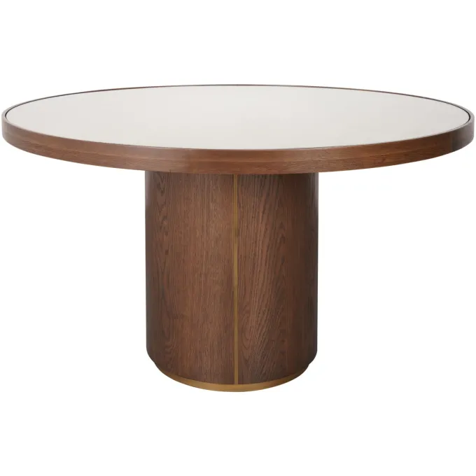 Richmond Interiors Eettafel Willox brown 130Ø including glass