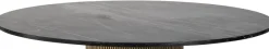 Richmond Interiors Eettafel Ironville Ø140 (Black/gold)