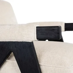 Richmond Interiors Fauteuil Cooper Wit Bergen 900 Wit chenille