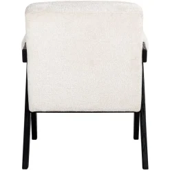 Richmond Interiors Fauteuil Cooper Wit Bergen 900 Wit chenille