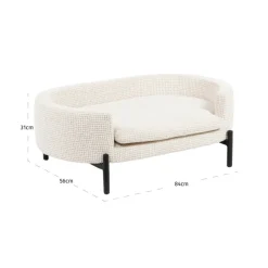 Richmond Interiors Hondenbed Dolly beige blockweave