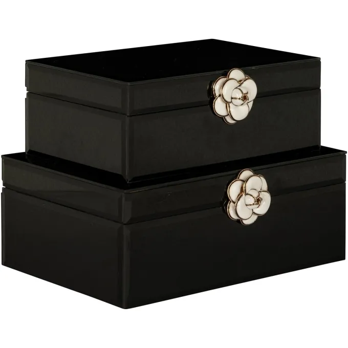 Richmond Interiors Juwelen box Vivy groot zwart