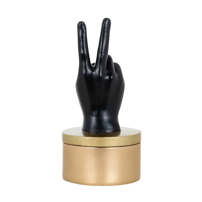 Richmond Interiors Juwelen box Justa zwart goud