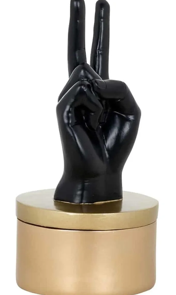 Richmond Interiors Juwelen box Justa zwart goud