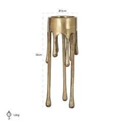Richmond Interiors Kandelaar Lorin klein geborsteld goud