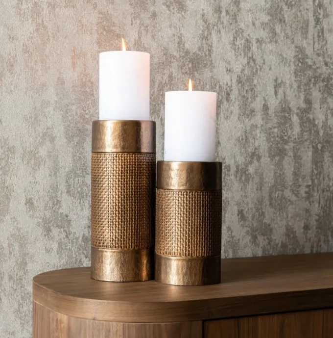 Richmond Interiors Kandelaar Aya brushed goud klein