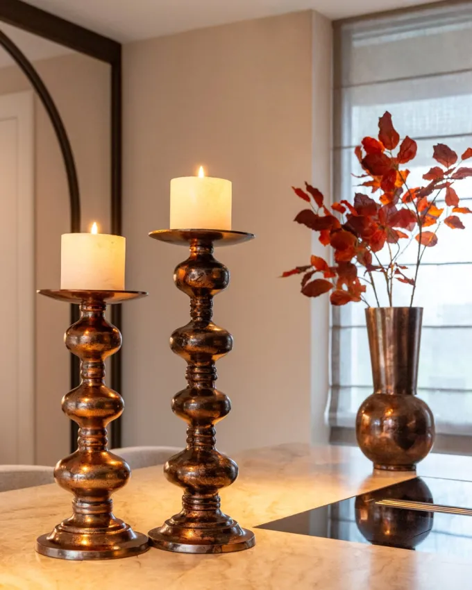 Richmond Interiors Kandelaar Joya copper small