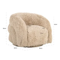 Richmond Interiors Kids draaifauteuil Lenny Yakety Yak Sand