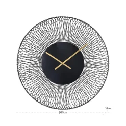 Richmond Interiors Klok Blunt zwart Ø 85 cm