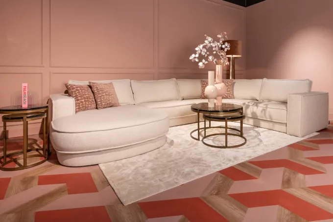 Richmond Interiors Kussen Lexa blush labyrinth