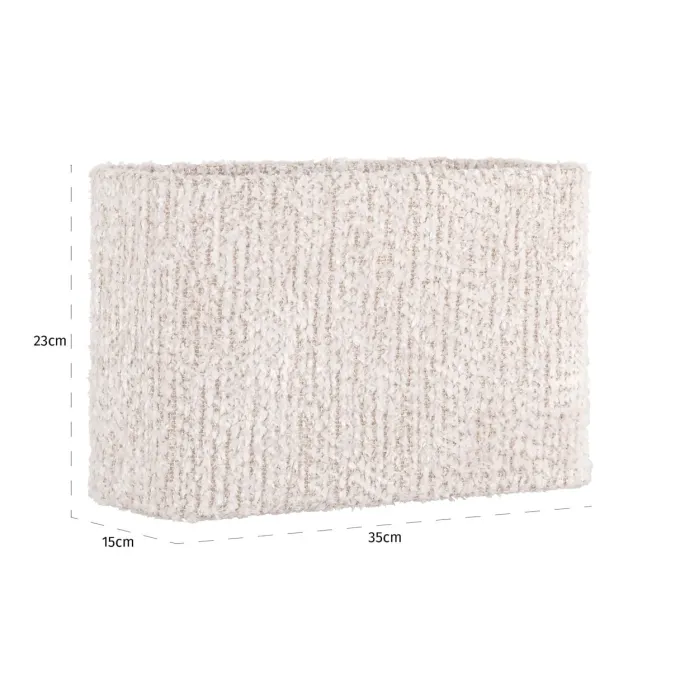 Richmond Interiors Lampenkap Marly lovely cream rectangle small