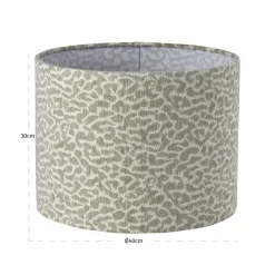 Richmond Interiors Lampenkap Zena beige leopard 40Ø