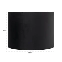 Richmond Interiors Lampenkap Jaylinn black 50Ø