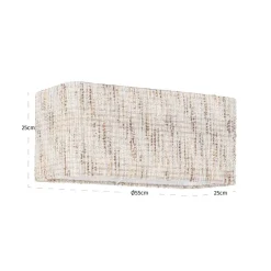Richmond Interiors Lampenkap Filou cream coco rectangle large