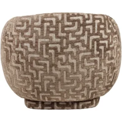 Richmond Interiors Lounge stoel Negreslo bruin labyrinth
