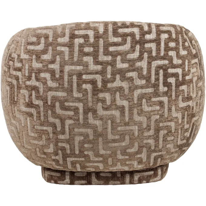 Richmond Interiors Lounge stoel Negreslo bruin labyrinth