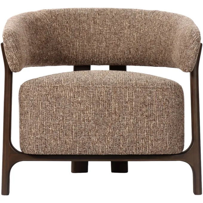 Richmond Interiors Lounge stoel Dalara brown tweed
