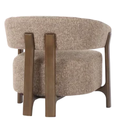 Richmond Interiors Lounge stoel Dalara brown tweed