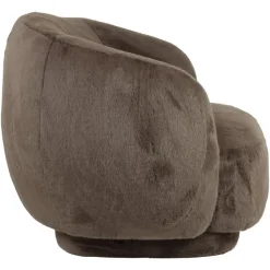 Richmond Interiors Lounge stoel Negreslo bruin fluffy
