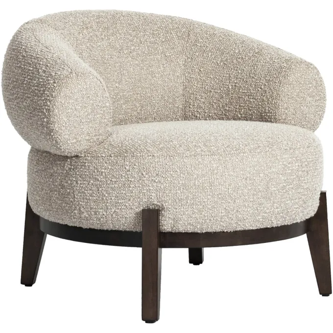 Richmond Interiors Lounge stoel Montana naturel chunky fire retardant