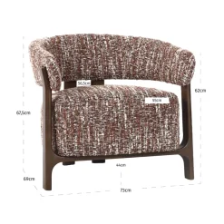 Richmond Interiors Lounge stoel Dalara hazel