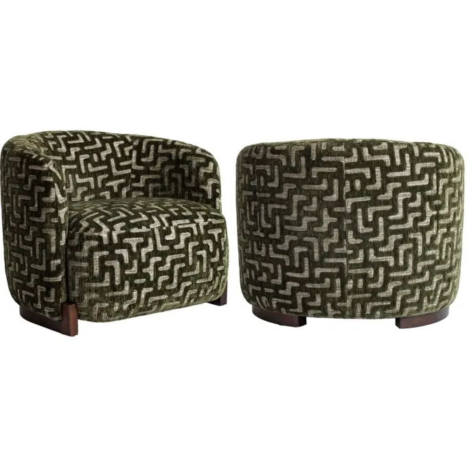 Richmond Interiors Lounge stoel Hannah moss labyrinth fire retardant